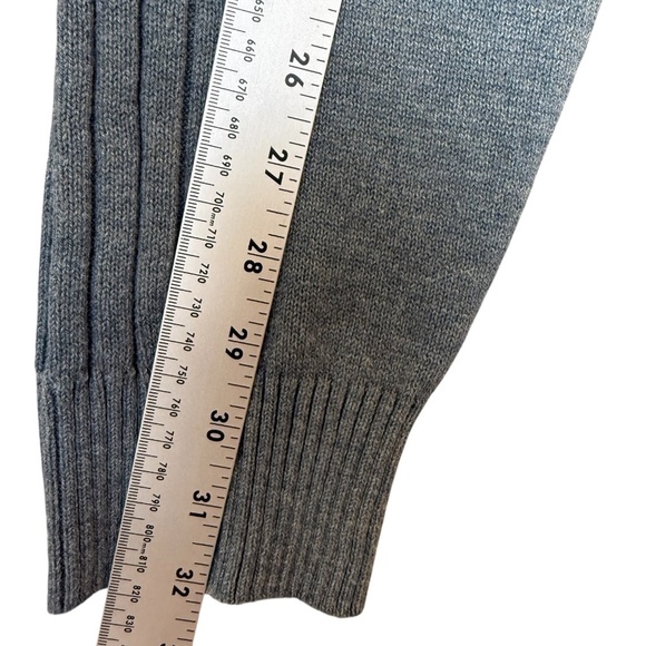 Smartwool Gray Blue Ribbed Zip Sweater Men's Size XL - Picture 6 of 7